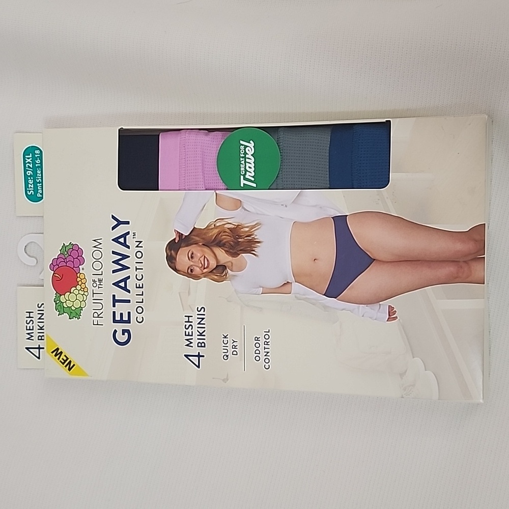 Fruit Of The Loom Mesh Bikinis Size: 9/2XL
